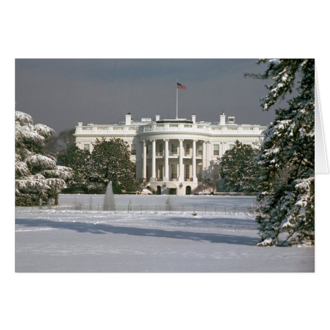 Tarjeta / Invierno de la Casa Blanca (Anverso (Horizontal))