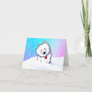 Tarjeta Invierno de nieve esquimal americano