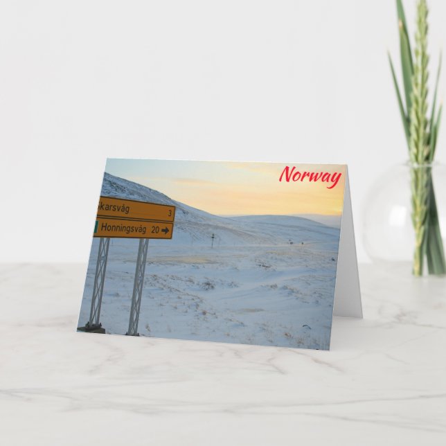 Tarjeta Invierno de Noruega (Anverso)
