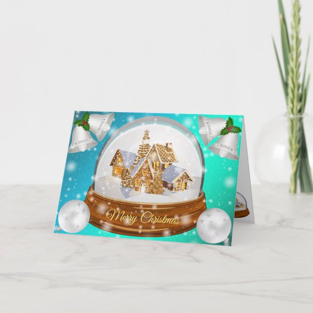 Tarjeta Invierno dulce azul (Anverso)