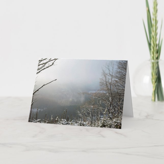 Tarjeta Invierno El Bosque De Macclesfield (Anverso)