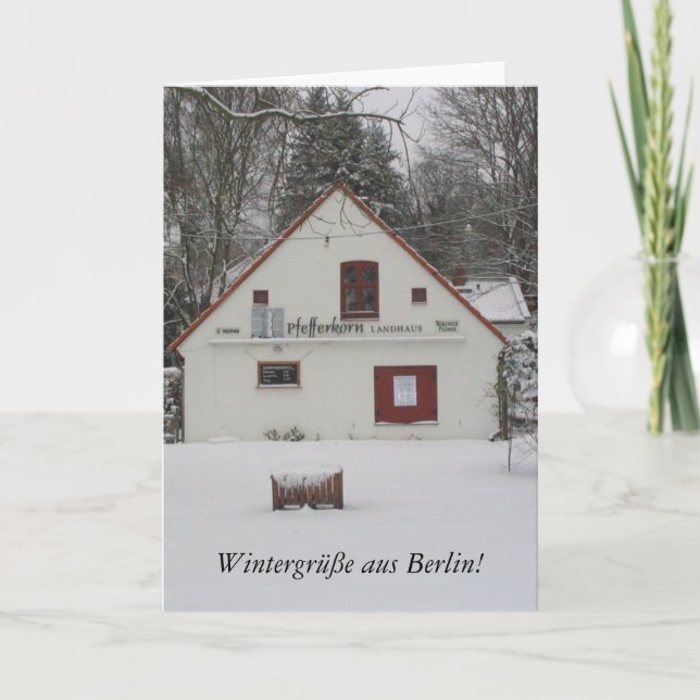Tarjeta Invierno en Berlín (Anverso)