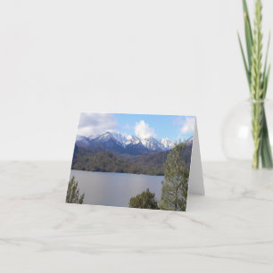 Tarjeta Invierno en el lago Whiskeytown......