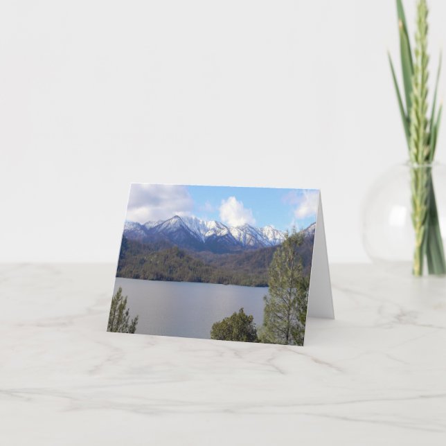 Tarjeta Invierno en el lago Whiskeytown...... (Anverso)