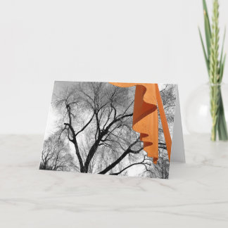 Tarjeta Invierno en el parque