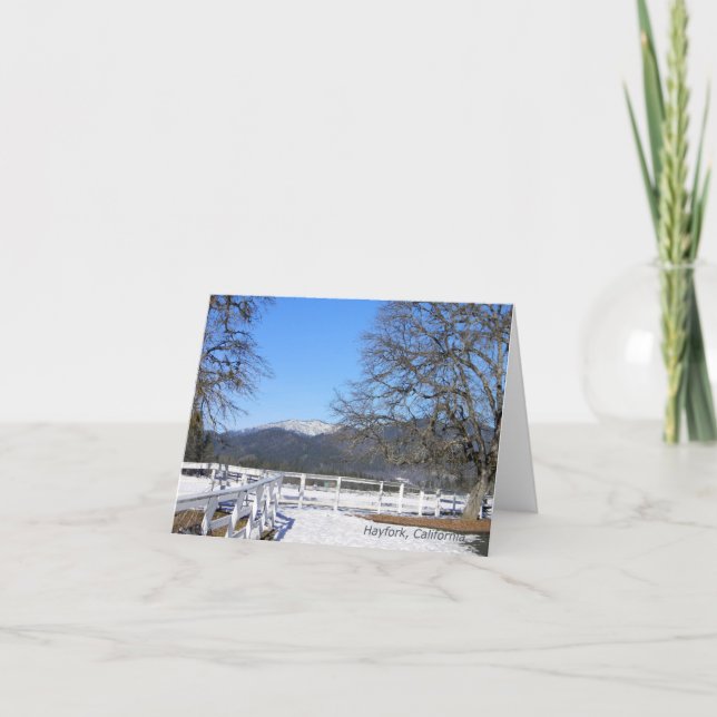 Tarjeta Invierno en el valle..... (Anverso)