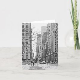 Tarjeta Invierno en Nueva York Notecard