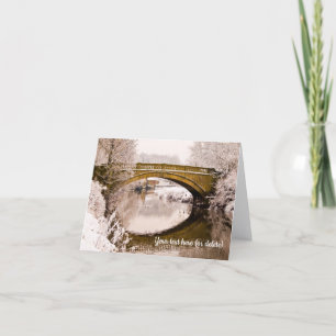 Tarjeta Invierno en Pollok Park, Glasgow, Escocia