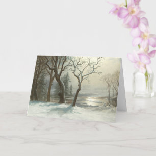 Tarjeta Invierno en Yosemite de Albert Bierstadt Winter