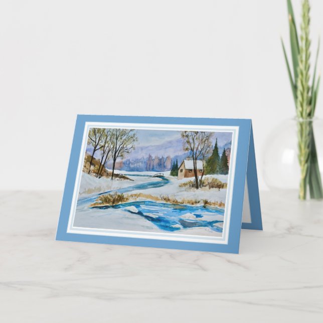 Tarjeta Invierno Feliz Navidad (Anverso)