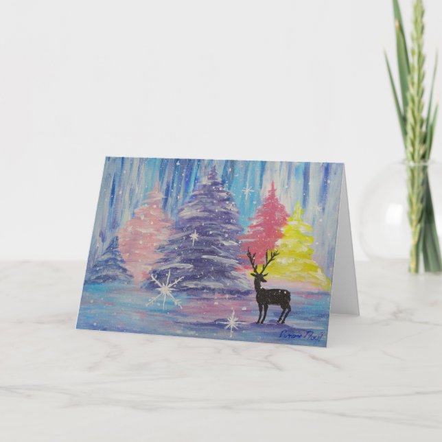 Tarjeta Invierno helado (Anverso)