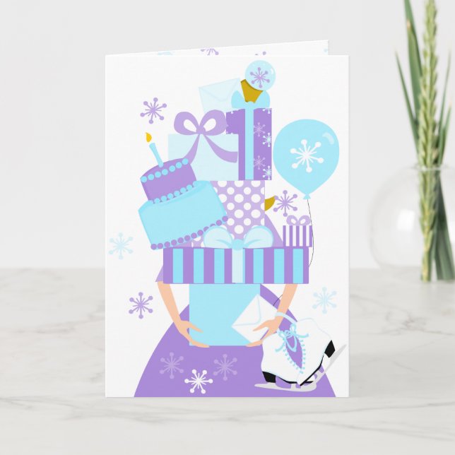 Tarjeta Invierno imposible de la pila No.1 del cumpleaños (Anverso)