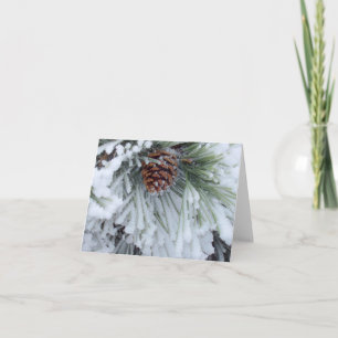 Tarjeta Invierno Pinecone