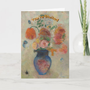 TARJETA: Invitación de cumpleaños Odilon Redon Jar