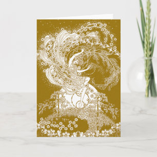 Tarjeta/ invitación de hadas: por Dorothy Lathrop