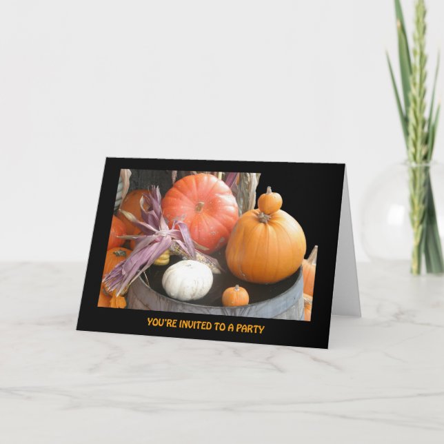 Tarjeta, invitación del fiesta de Halloween # 1 (Anverso)