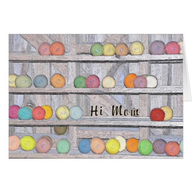 Tarjeta, Invitación, Recién nacido Chica a mamá (Anverso (Horizontal))