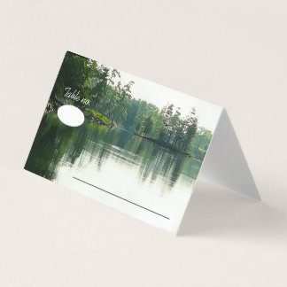 Tarjeta Invitados bodas rústicos de Mountain Lake Reflecti