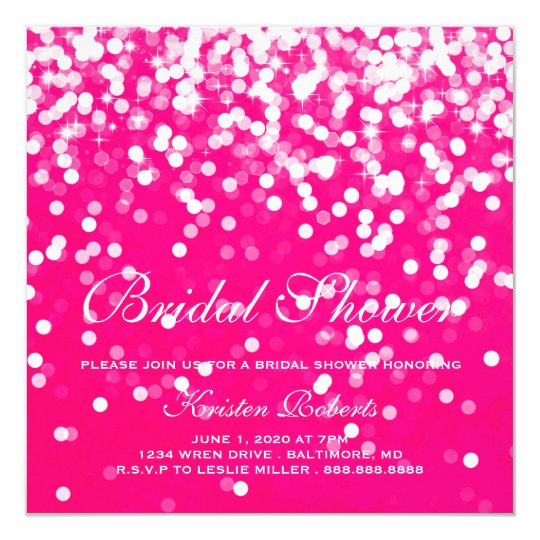 Tarjeta Invite - a las rosas fuertes nupciales chispeantes