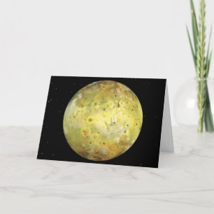 Tarjeta Io Luna volcánica de Júpiter
