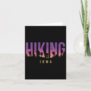 Tarjeta Iowa Camping Camping Camping Camper Adventure
