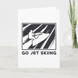 Tarjeta Ir a la moto acuática esquí acuático Jetski