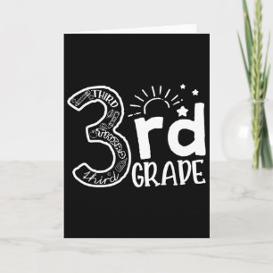 Tarjeta Ir Al Equipo De Maestros De Tercer Grado Y Niños D