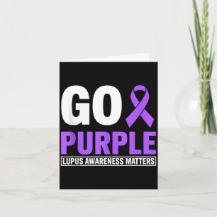 Tarjeta Ir cinta del mes de concientización sobre lupus pú