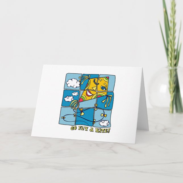 Tarjeta Ir Volar un cometa 4 (Anverso)