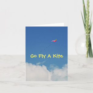 TARJETA IR VOLAR UNA TARJETA/PERSONALIZABLE DE B-DAY KITE/