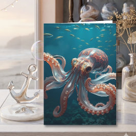 Tarjeta Iridescent Glass Octopus Art | Grandpa's Birthday