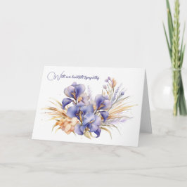 Tarjeta Iris Bouquet Sympathy