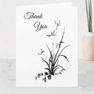 Tarjeta Iris chino - bw