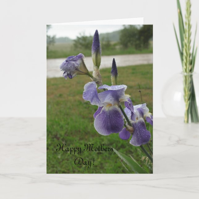 Tarjeta Iris del Día de la Madre (Anverso)