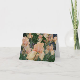 Tarjeta Iris del melocotón