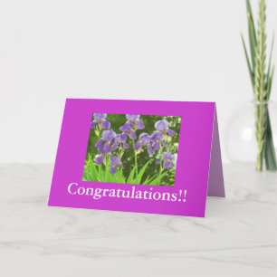 Tarjeta iris escénico, ¡Felicidades!!