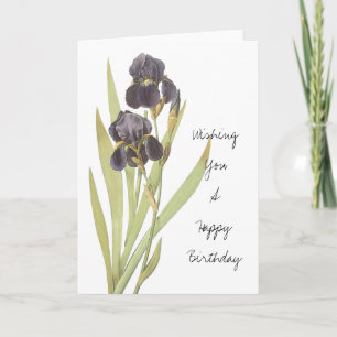Tarjeta Iris Flowers