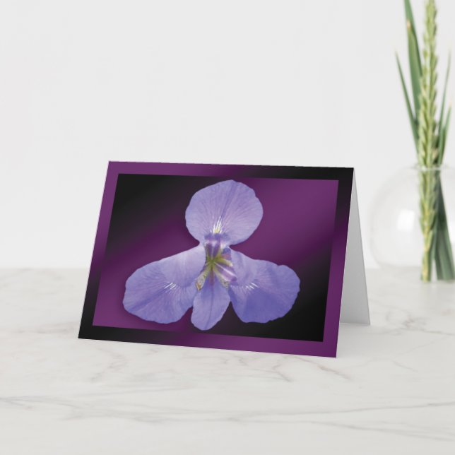 Tarjeta "Iris" - fondo morado oscuro GC (Anverso)