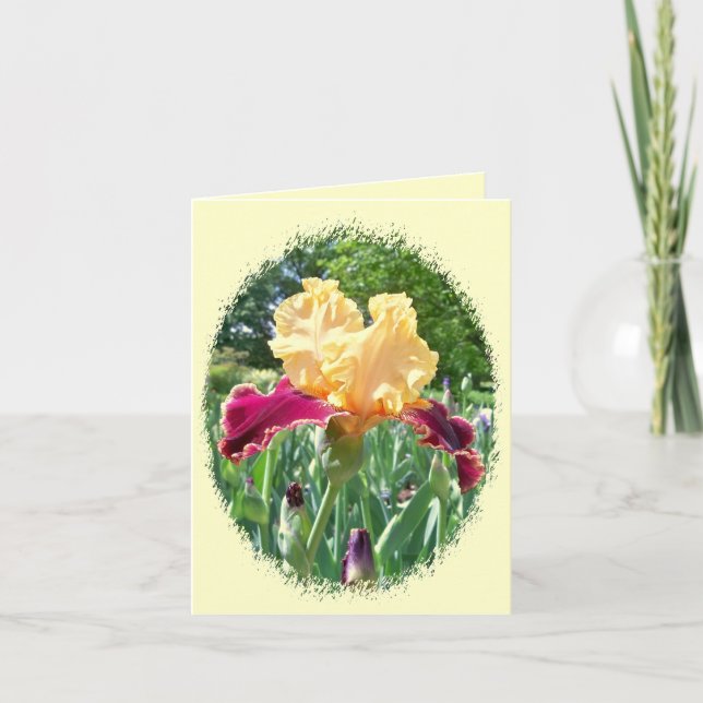 Tarjeta Iris hermoso Notecard (Anverso)
