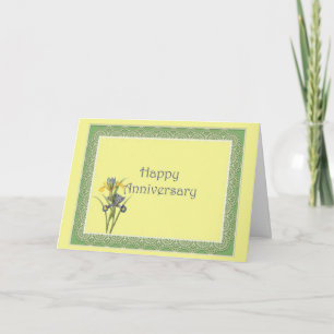 Tarjeta Iris Holandés Aniversario
