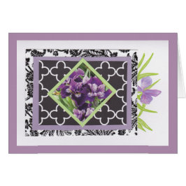 Tarjeta Iris, interior en blanco