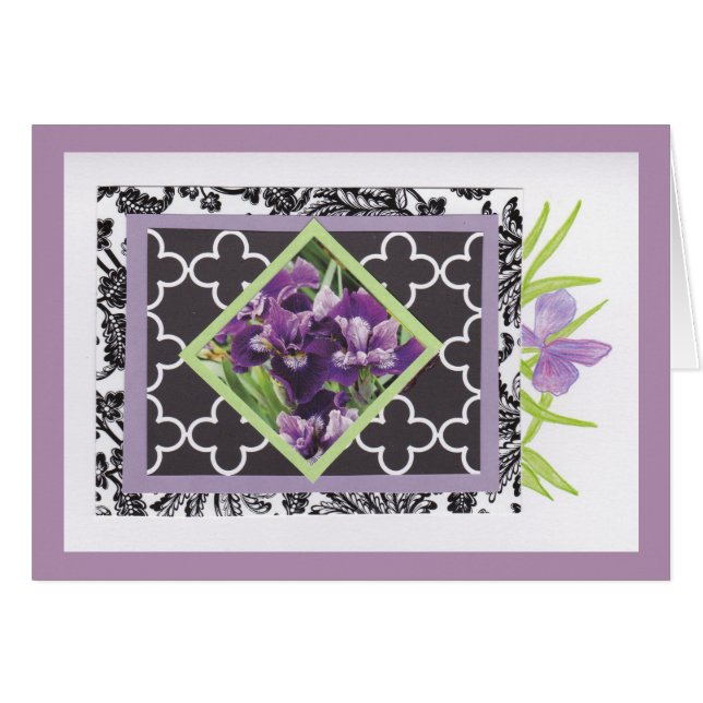 Tarjeta Iris, interior en blanco (Anverso (Horizontal))