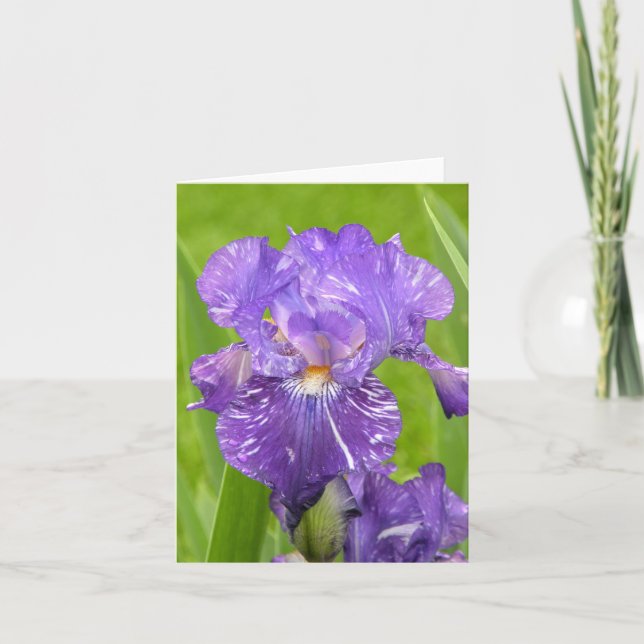 Tarjeta Iris morado (Anverso)