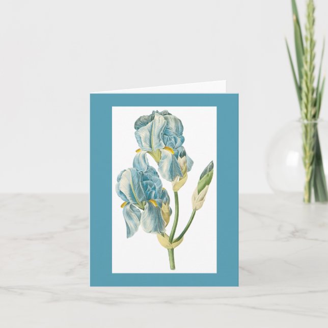 Tarjeta Iris Notecard de Redoute (Anverso)
