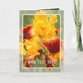 Tarjeta Iris "Orgullo Michigan" [Tarjeta de felicitación] 