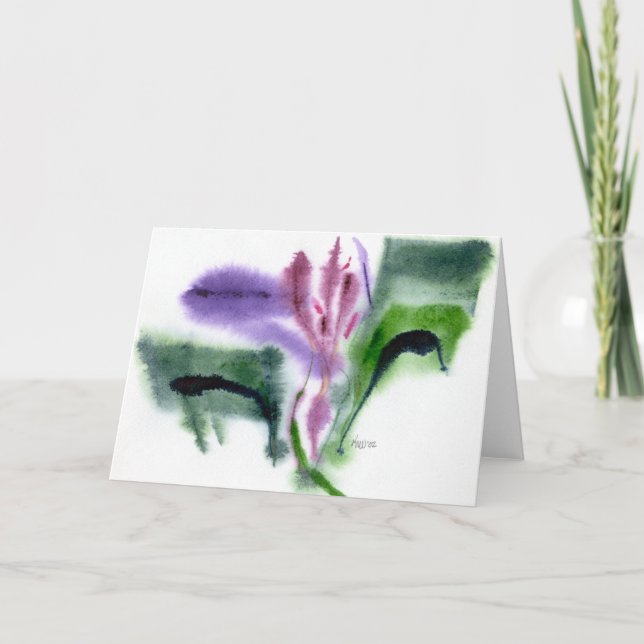 Tarjeta Iris, pequeño, Notecard (Anverso)