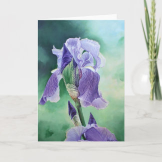 Tarjeta "Iris púrpura "