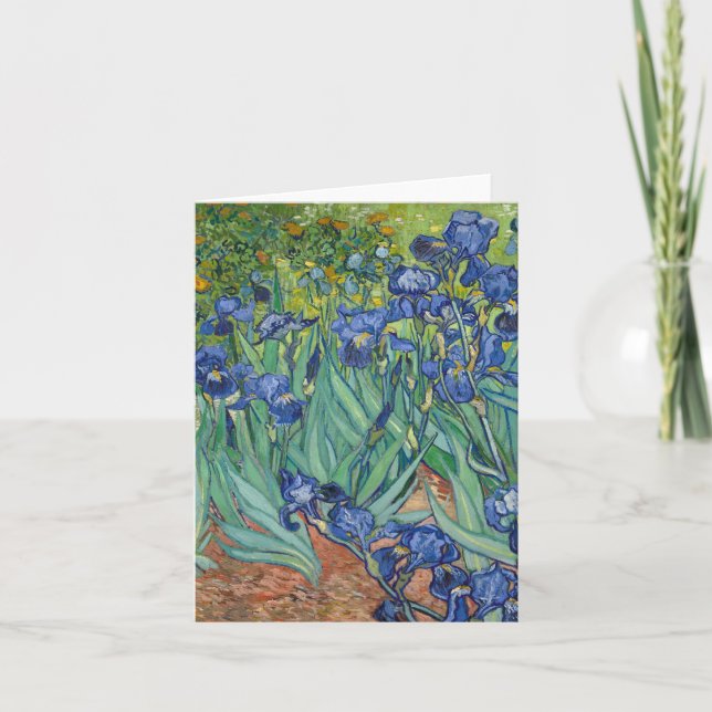 Tarjeta Irises de Van Gogh (Anverso)