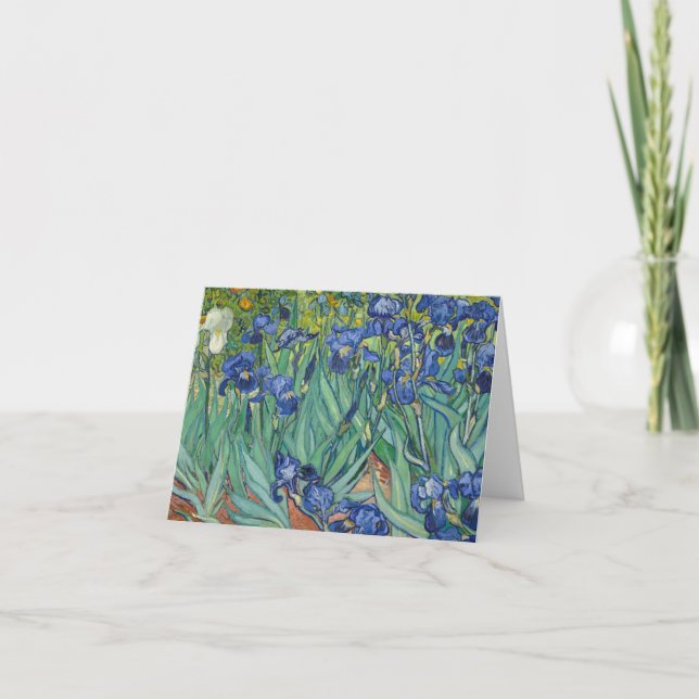 Tarjeta Irises de Van Gogh (Anverso)