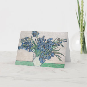 Tarjeta Irises de van Gogh: en blanco